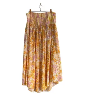 Maeve Anthropologie Flounce midi Skirt Sz Large thumbnail 5