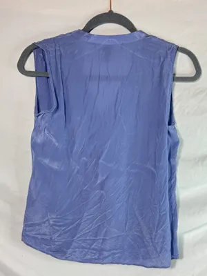 White House | Black Market Y2K top in satin purple thumbnail 3