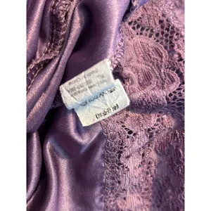 Corma Purple Lace Trim polyester Camisole Top‎ Double Spaghetti Strap One Size thumbnail 4