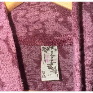 Free People You and I Long Sleeve Shirt Women's Small Sheer Cuffed Pink Feminine thumbnail 6