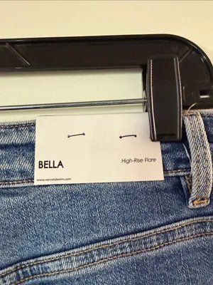 Classic Mid Blue Flare Jeans - Wide Leg Denim thumbnail 5
