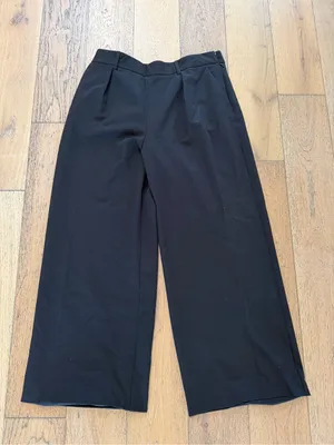 ASOS Size 10 Wide Leg Hemmed Dress Pants thumbnail 1