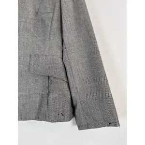 Akris Punto Women Blazer Gray Two Button Plaid Suit Jacket Notched Office Size 6 thumbnail 7