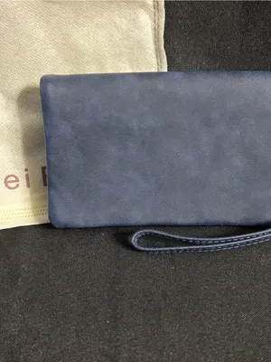 Lady Bei Bei Women’s Navy Wristlet Wallet & Dust Cover Bag NWT thumbnail 3