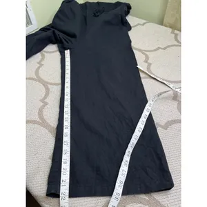 Lucy & Yak Black Linen Blend Jumpsuit Size 2 Wide Leg Cropped Drawstring Waist thumbnail 12