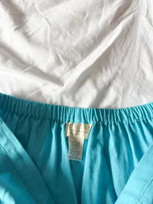 Norton McNaughton Blue Linen Pants Size Large thumbnail 4