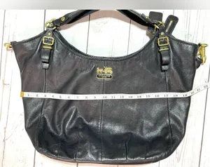 Coach 15958 Madison Black Leather Large Convertible Shoulder Bag. thumbnail 13