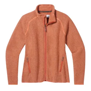 Smartwool Womens Hudson Trail Fleece Full Zip Jacket Canyon Rose Orange Medium thumbnail 1