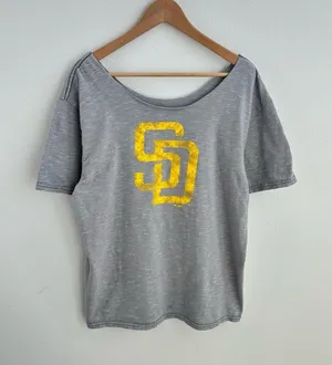 San Diego Padres off-the-shoulder top thumbnail 1