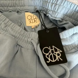 NWT chaser light blue wide leg joggers/ lounge pants drawstring size M thumbnail 2