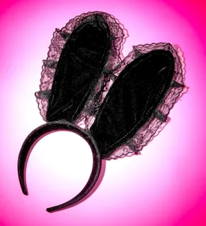 Sexy Lace Bunny Ears Headband thumbnail 1