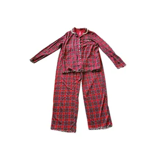 Secret Treasures Plaid Pajama Set Red Green Size XL thumbnail 2