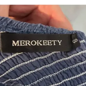 Merokeety Women's Size S One-Shoulder Sleeveless Smocked Midi Dress Blue thumbnail 6