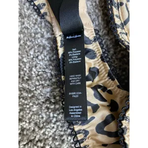 For Love & Lemons Leopard Satin Underwire Bra Small DD Animal Print thumbnail 5
