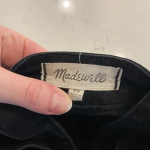 Madewell Cali Demi-Boot Overalls in‎ Black Frost size XS thumbnail 5