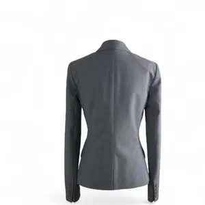 ❣️Theory Women’s Hayward Wool Classic Blazer in Solid Grey thumbnail 2