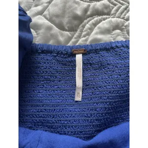Free People Ashley Cropped Tank OB1716216 Mazarine Blue Motif Women's Xl thumbnail 9