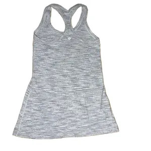 Lululemon Womens Cool Racerback Tank Top Washed Light Gray Size 4 S EUC thumbnail 2