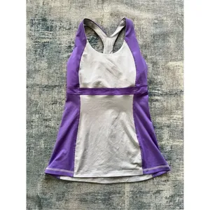 Lululemon Run: Fast Track Athletic Tank Top Cool Breeze / Power Purple Size 4 thumbnail 5