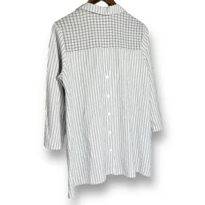 Habitat Clothes To Live In Shirt S Crinkle Crepe Top‎ Asymmetrical Lagenlook thumbnail 6
