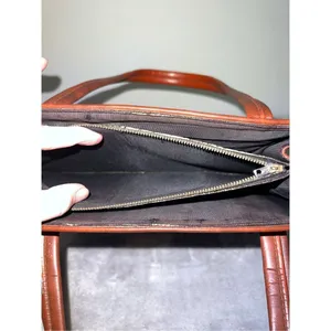 VTG Square Patchwork Carry all Tote Purse 60s 70s Authentic Vintage thumbnail 11