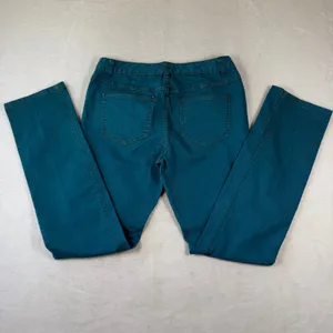 Free People 30 Teal Blue Skinny Leg Colored Denim‎ Stretch Jeans 61855-16515125 thumbnail 2