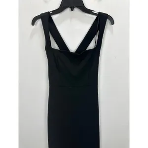 Lulus Glamorous Dedication Black Sleeveless Column Maxi Dress Formal Medium NWT thumbnail 7