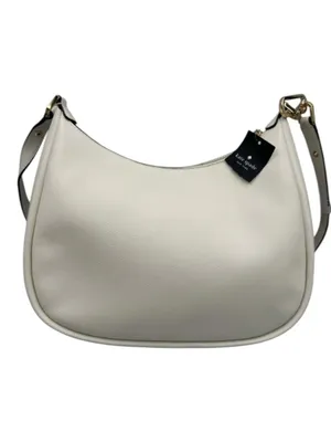NWT Kate Spade Kayla Large Pebbled Leather Shoulder Bag Cream White Crossbody thumbnail 6