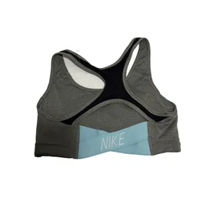 Nike Dri Fit Racerback Sports Bra Women's size Small‎ Gray /Blue thumbnail 3