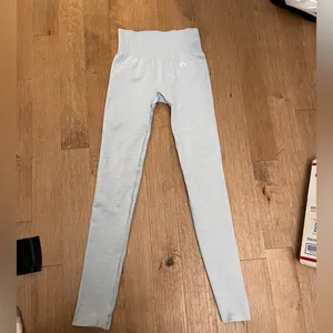 Gymshark Vital Seamless Leggings Light Blue Grey Marl Size XS / S thumbnail 4