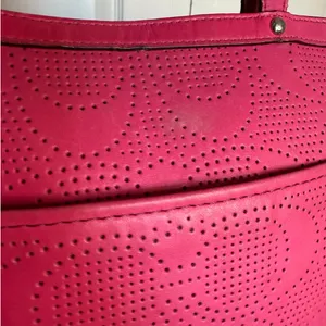 COACH Pink Signature Shoulder Bag Tote thumbnail 5