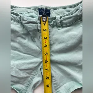American Eagle Mid Stretch Teal Women’s Shorts size 0 thumbnail 6