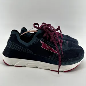 Altra Duo 1.5 Road Running Sneaker FootShape Low Top Lace Up Blue Pink 7 thumbnail 2