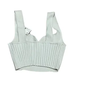 Free People Intimately Tank Top Womens M Ivory Sweetheart Corset Crop thumbnail 4