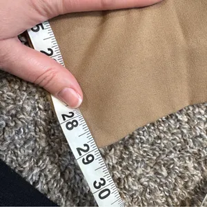 Zara Tan Straight Leg Drawstring Trouser Dress Pants Women’s S Casual Pull On thumbnail 2