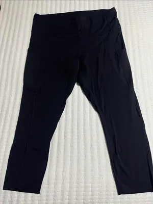 lululemon athletica Black High-Rise Leggings with Side Pockets thumbnail 1