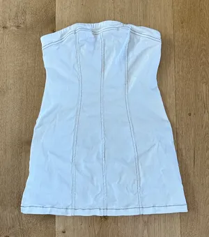White Fox Mini Dress Strapless Wandering Heart Size M White thumbnail 1