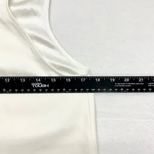 Joie Tie Neck Halter Shift Dress‎ Womens Size S Ivory White Mini Cocktail Crepe thumbnail 3
