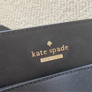 Kate Spade Large Black Tote Bag Multi Compartments Zip Top Closure Laptop EUC thumbnail 5
