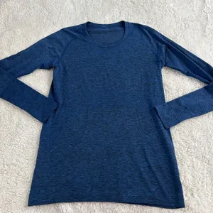 Lululemon Womens Long Sleeve Swiftly Blue Activewear Top 12 Yoga Sports Preppy thumbnail 1