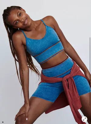 Free People Movement Varsity Tipping Workout Set M/L thumbnail 1