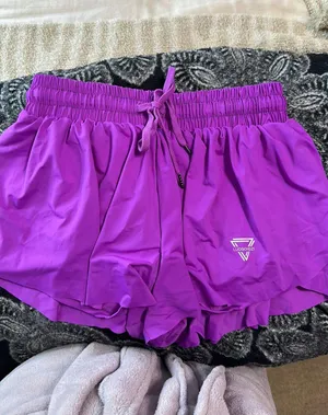 Purple Flowy Shorts thumbnail 1