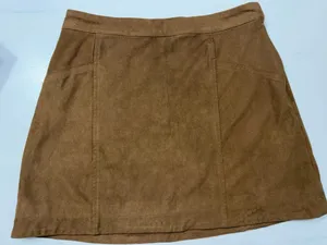 Abercrombie Skirt Mini Suede Brown thumbnail 1