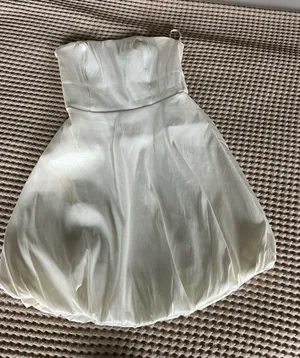 Lulus white satin strapless mini dress in XS #formal #party thumbnail 1