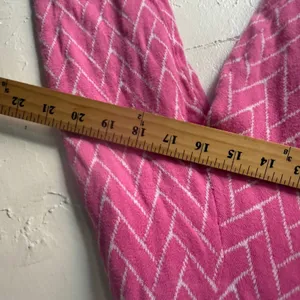 Notations Pink Wh Argyle Knit Collared Sweater‎ Top Small Preppy Coquette Career thumbnail 5