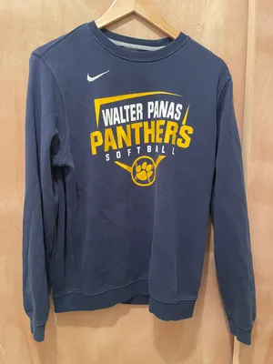 Nike Walter panas panthers softball sweatshirt small small rip on left wrist as seen in picture thumbnail 1