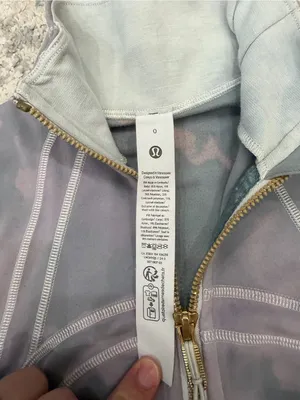 lululemon Define Cropped Jacket Nulu Size 0 Custom Dyed Blue Lavender thumbnail 5
