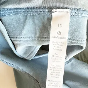 Lululemon Womens Energy Long Line Sports Bra Utility Blue Blue Cast Gym Size 10 thumbnail 6