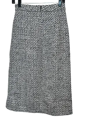 Commense Button Front Tweed Maxi Skirt Black White Small NWT Sold Out thumbnail 8