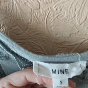 Mine sage green tank top polka dot & lace Sz small thumbnail 3